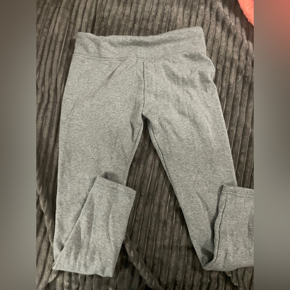 Justice brand juniors 18/20 fleece lined leggings. Grey. Washed never worn